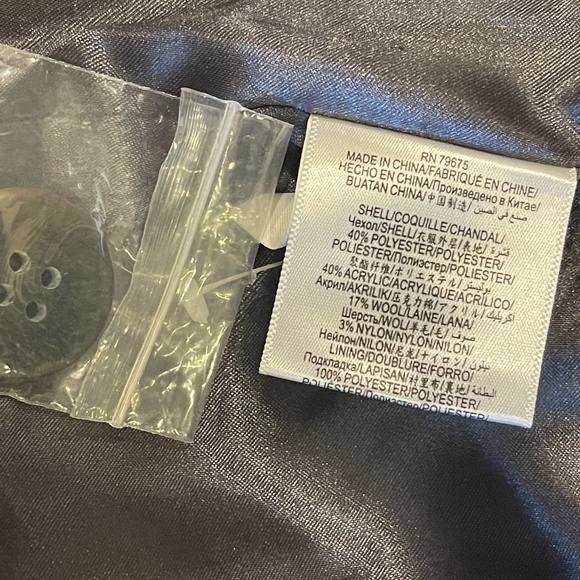 NEW! BCBGeneration Two Toned, Double Breasted Cape Coat, Jacket Size XS - Picture 10 of 11